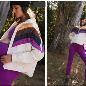 NWT FP Movement x Hatch Printed Puffer Jacket leggings bra full set!! Size Small